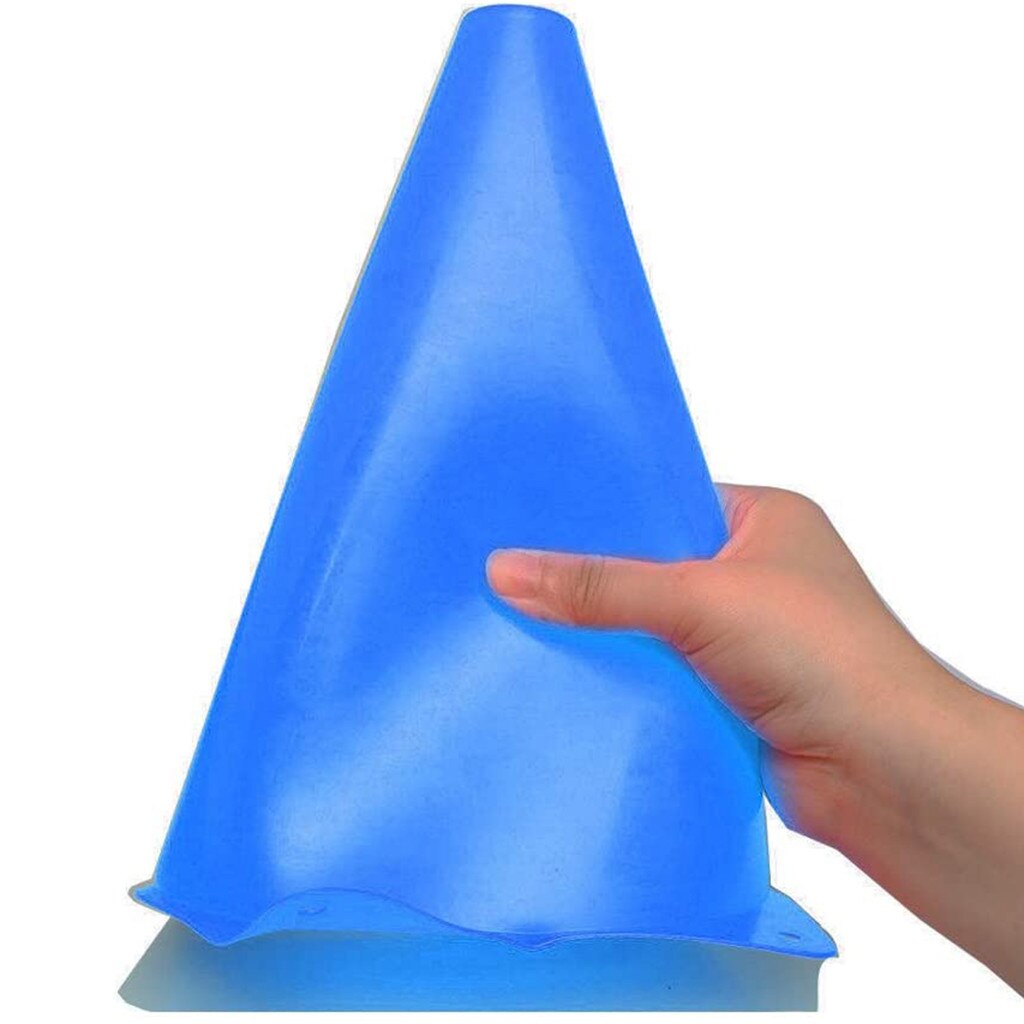 10 Pack Plastic Blue Traffic Cones With Road Tape Included Multi USE Blue plastic traffic cone set#30