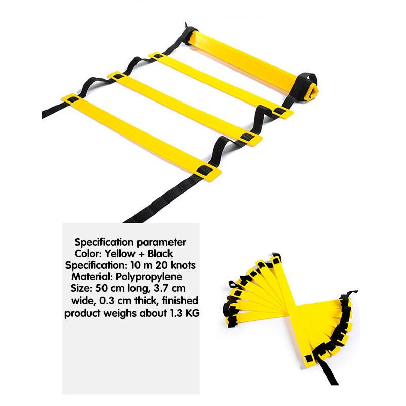 20 Rungs 10m Nylon Strap Agility Ladder Soccer and Football Speed Training Ladder With Carry Bag Fitness Equipment Ladders