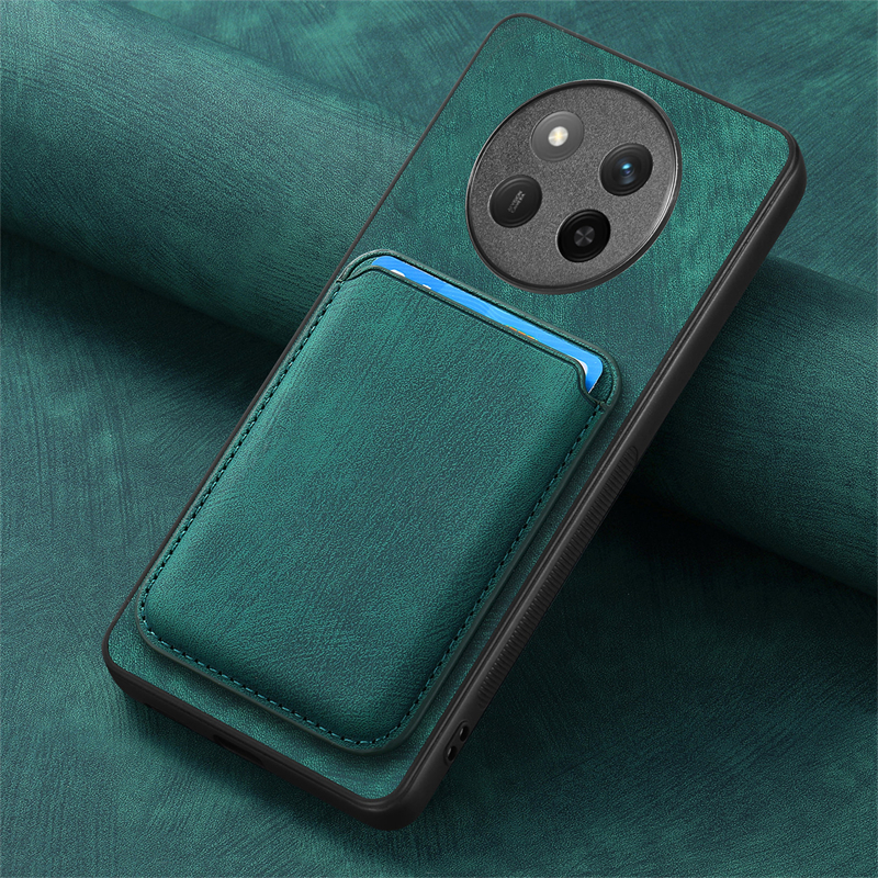 Para Honor Magic7 Lite 5G Funda de cuero de lujo Funda tipo billetera magnética para Honor Magic 7 Lite Funda con ranura para tarjetero desmontable: Azul cielo