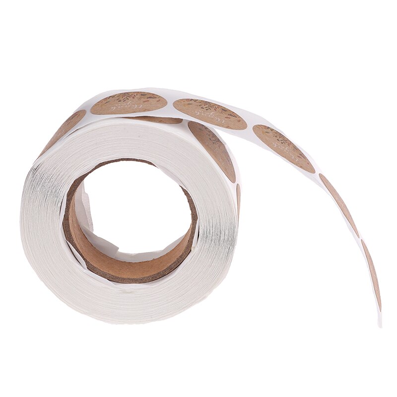 500Pcs/Roll Dank U Stickers Seal Labels Handgemaakte Custom Sticker Voor