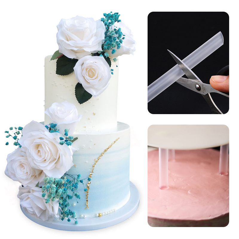 Marco de soporte de apilamiento de pastel multicapa soportes de pastel prácticos herramientas de decoración para hacer postres redondos