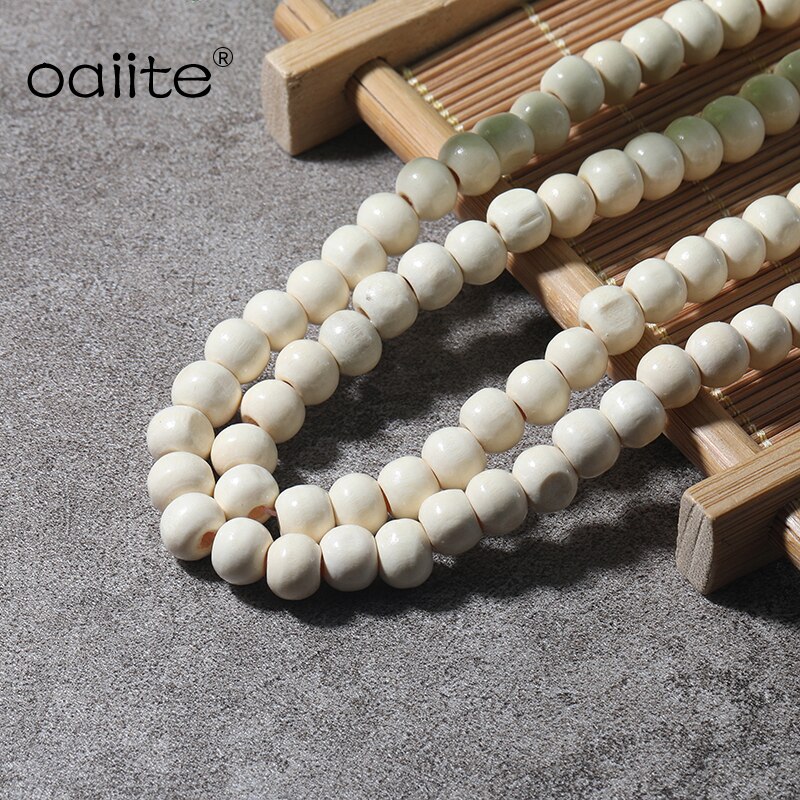 Collar con colgante de borla largo para mujer y hombre, Gargantilla de perla Mala de madera de 8MM, para meditar y rezar, Yoga, Buda