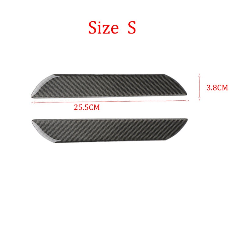 Pair Car Door Sill Plate Pedal Guard Entry Protective Cover Carbon Fiber Auto Sill Scuff Plate Pedal Sticker Styling Accessories: Size s