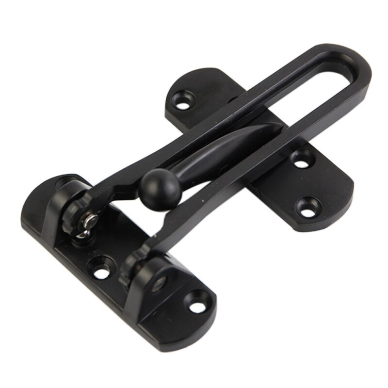1 ensemble garde loquet boulon et 4 vis porte coulissante serrure poignée en alliage de Zinc porte loquet maison sécurité chaîne porte accessoires