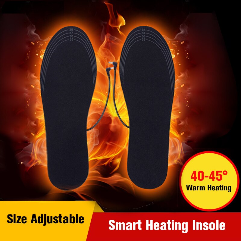 Usb-lämmitetyt kengänpohjalliset talviulkourheilu jalkalämmitin sukkatyynymatto sähköpestävä lämmityspohjallinen miehille naisille  xa21l