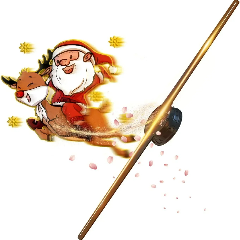 3D Hologram Fan 42CM 3D Holografische Projector Reclame Display Licht HD Holografische Projector voor Winkels Bars Party Xmas