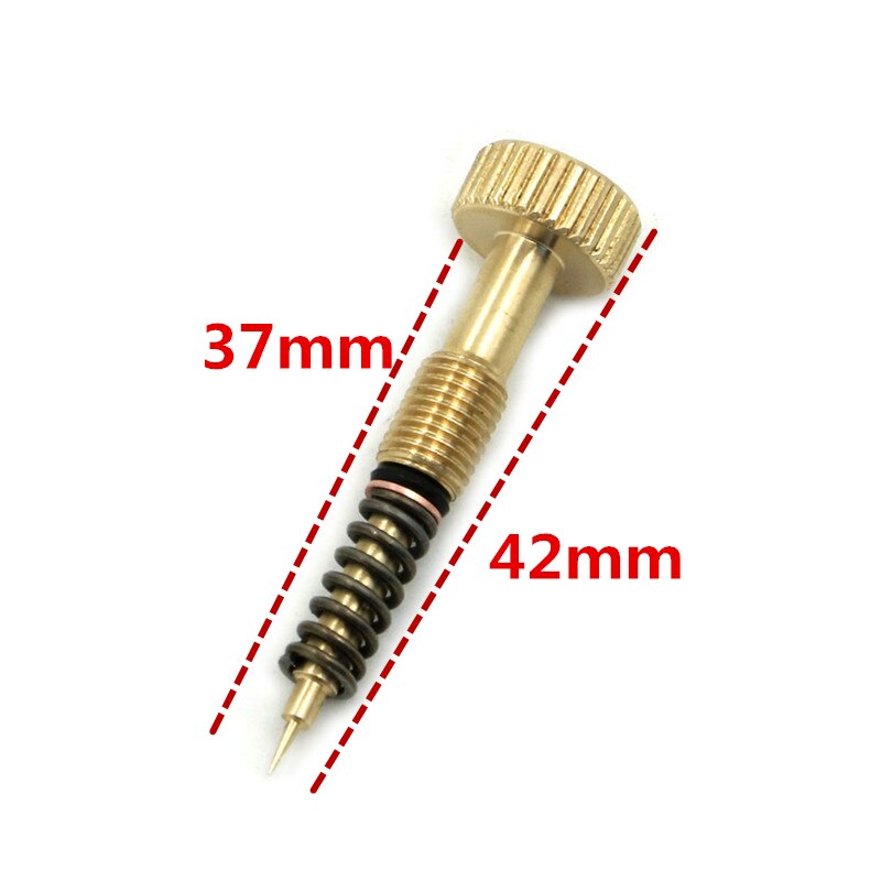 Stock para carburador KEIHIN CV 1990 - 2006 Harley CNC, tornillo de mezcla de ralentí de ajuste de carburador, un resorte de tornillo de riqueza de latón