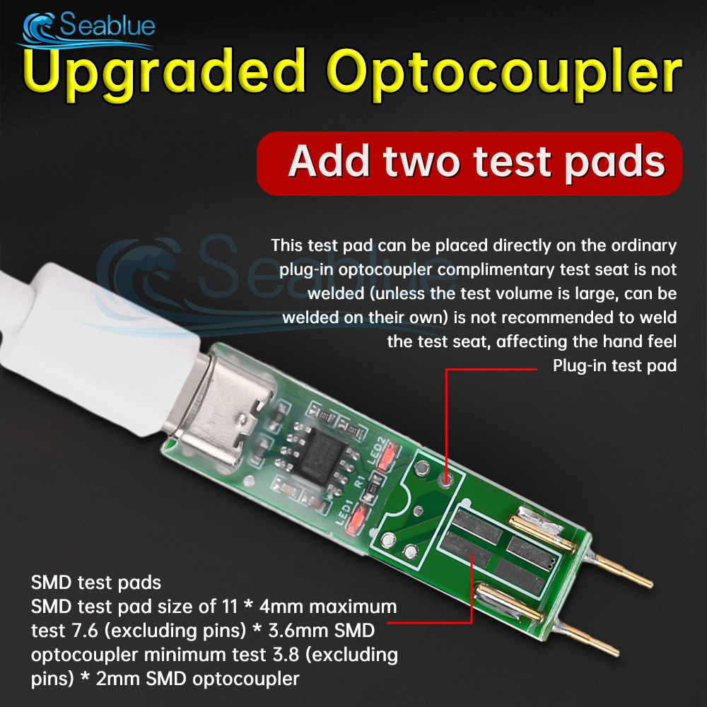 Optocoupler tester online testing tool 4 Pin optocoupler test board electronic repair specific Type-c/Microb interface