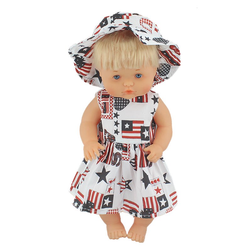 Clothes Fit 40cm 41 cm Nenucos Doll Nenuco Ropa y su Hermanita Purple Long Sleeves T-shirt Purple Dots Pants With Hat: 09