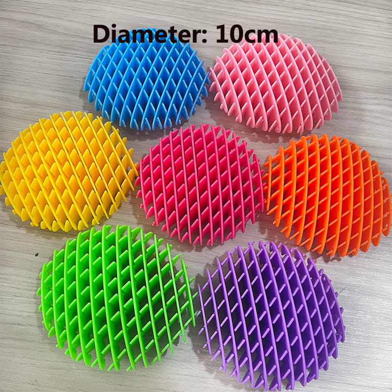 Brinquedo Elástico Fidget Worm Stress-Relief, Pequeno Brinquedo de Cura, Produto Criativo, Decoração, Pode Ser Jogado, Malha: Luz amarela