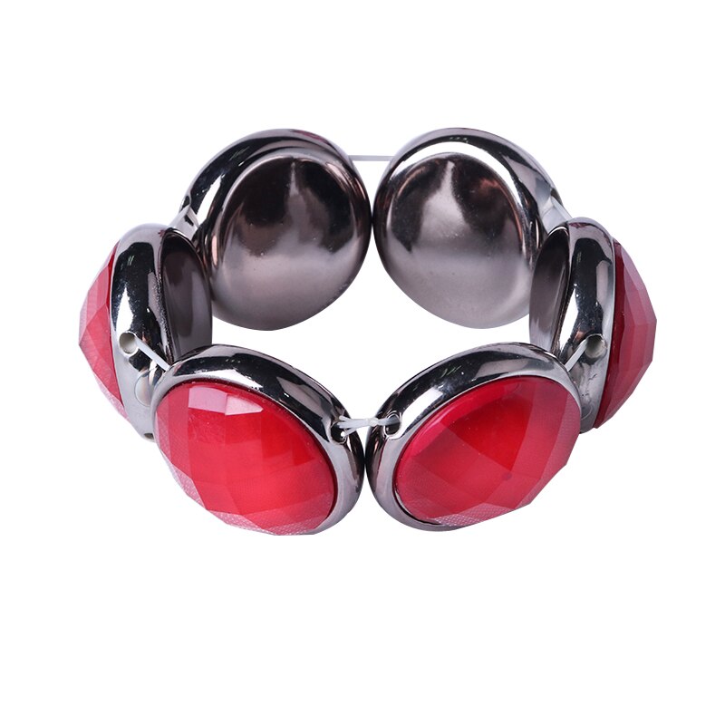 Candy Farben Große Stein Stretch Armbänder Armreifen für Männer Frauen Freundschaft Hand Zubehör Fabrik CM-E1527