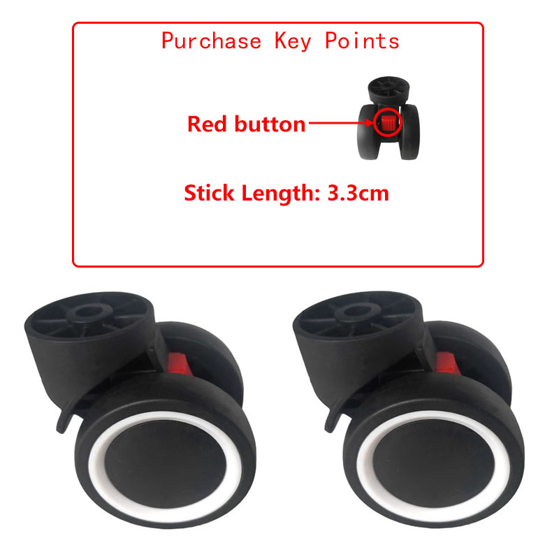 Suitcase Luggage Replacement Accessories Dismountable Removable Universal Wheels Plug-In Detachable Wheel Pulley Repair Parts