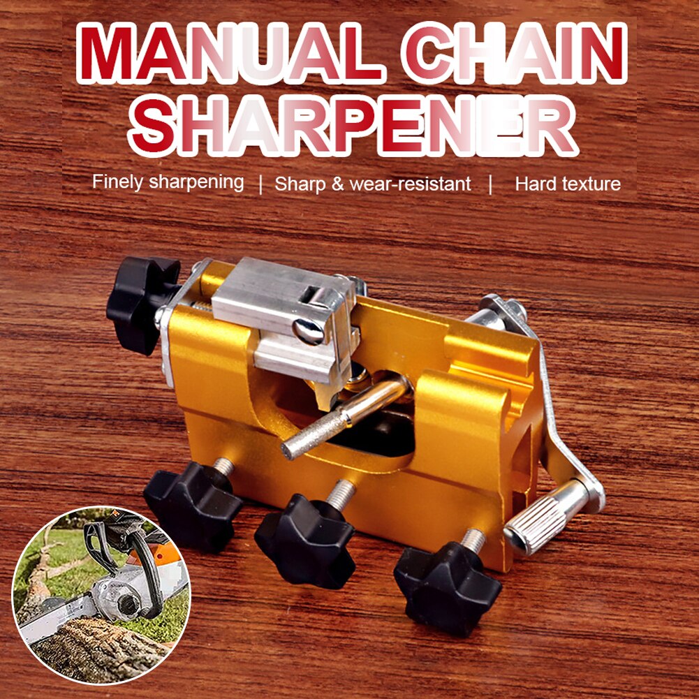 Chainsaw Sharpening Jig Hand-operated Chain Sharpener Portable Household Chain Sharpening Tools Easy To Use Chainsaw Sharpener