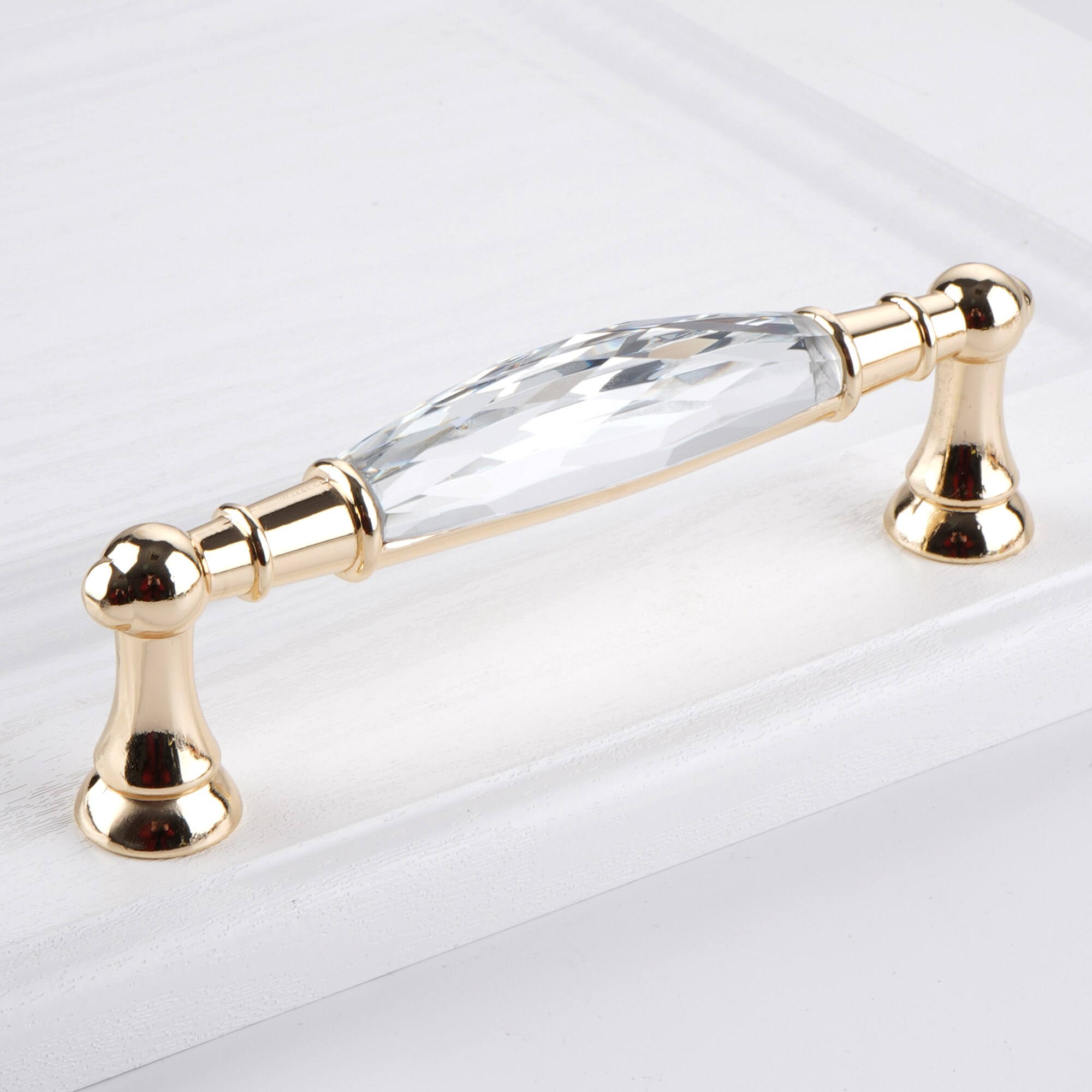 3.5 ''/5.0'' Crystal Meubels Handvatten Gold Lange Bar Deur Kast Handvatten Lade Trekt Keuken Kast Knoppen