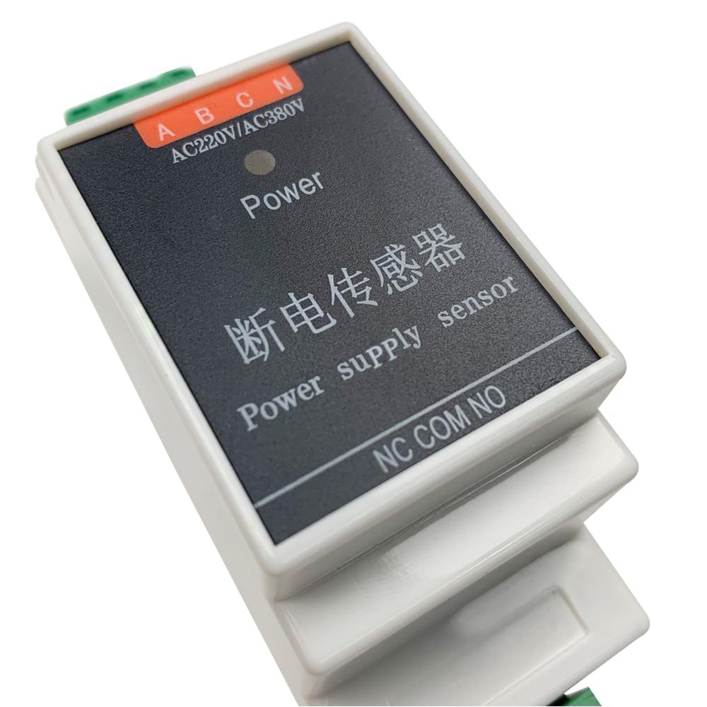 Kabelforbundet strømsvigt alarm sensor tør node kontaktor detektor  ac 220v/380v trefaset til smart home automation