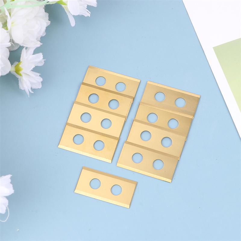 9 Pcs Twee-Gat Maaier Accessoires Hooi Maaier Blade Anti-Roest Grasmaaier Onderdelen Voor Maaier Gebruik Hooi maaier Blade Voor Gazon Winkel