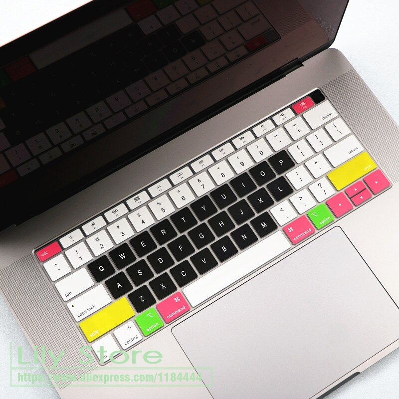 for Newest MacBook Air 13 A1932 Retina Display and Touch ID Silicone Keyboard Cover Soft-Touch Keyboard Skin A 1932