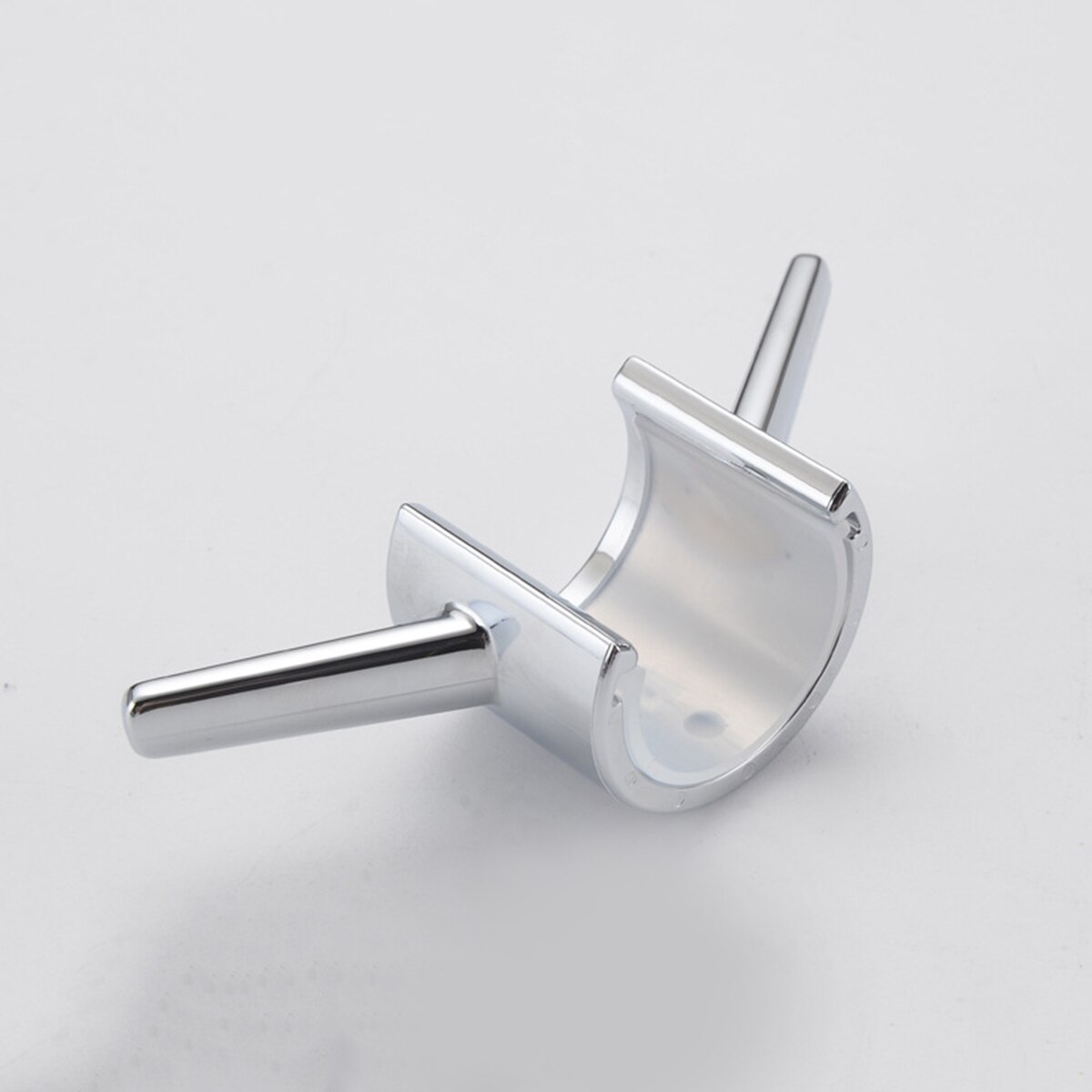 Shower Rod Towel Hook Shower Pole Hook for Towel Hook Bathrobe and Loofah Electroplating Finish