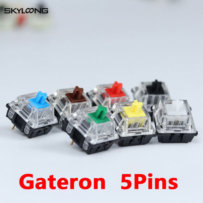 Skyloong Gateron 5Pins Switches Black Red Brown Blue Clear Green Yellow Switch For Mechanical Keyboard Fit GK61 GK64 SK61 GH60