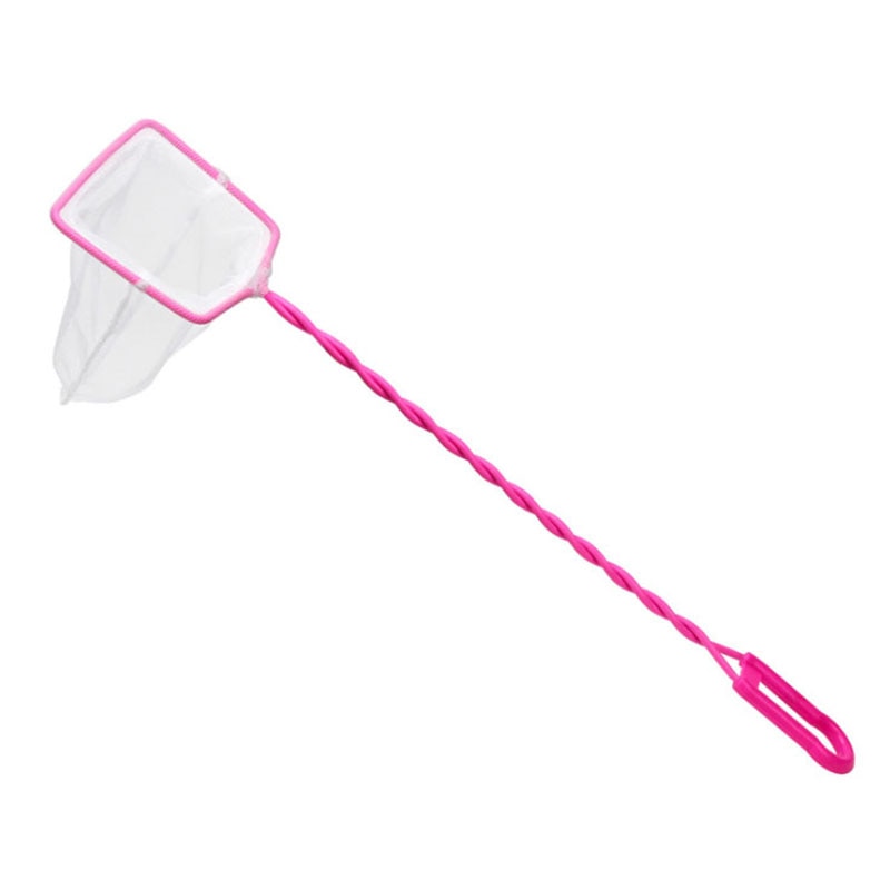 1 stk akvarietilbehør langt håndtag firkantet akvarie akvarium fiskenet landingsnet til fisk holdbare produkter