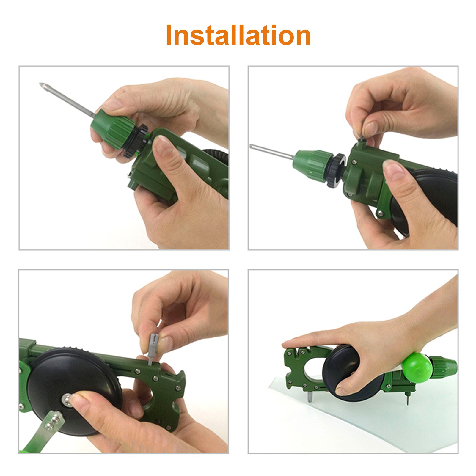Puncher Home Use Hand Crank Puncher Portable Tile Glass Circle Cutter Multi-Functional Handheld Cutting Tool Handheld Puncher