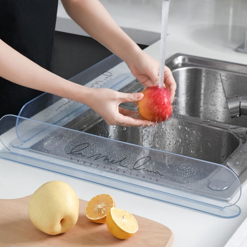 2-Piece Set of Sink Sanitary Household Partition Board Bathroom Splash Water Household Kitchen Splash Water Tool Basin