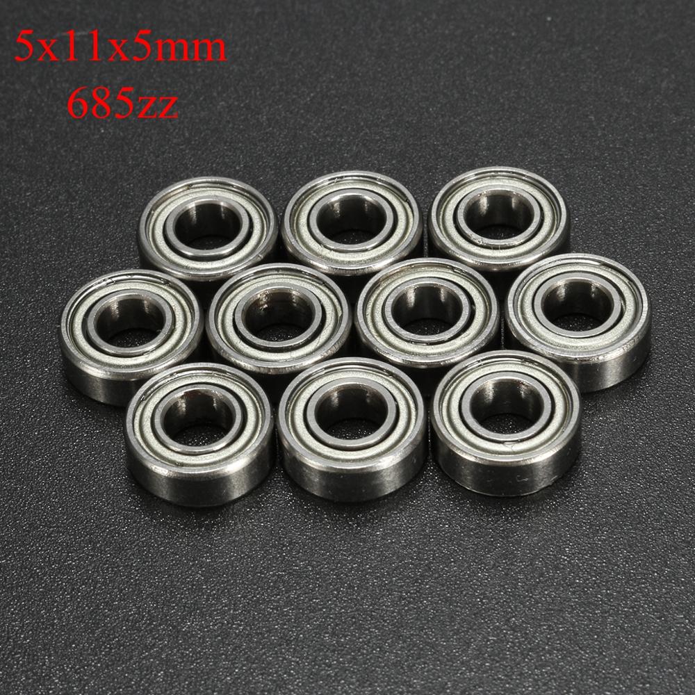 10pcs 685ZZ 5*11*5mm Kogellager Dubbele Afgeschermde Miniatuur High-carbon Staal Enkele Rij kogellager