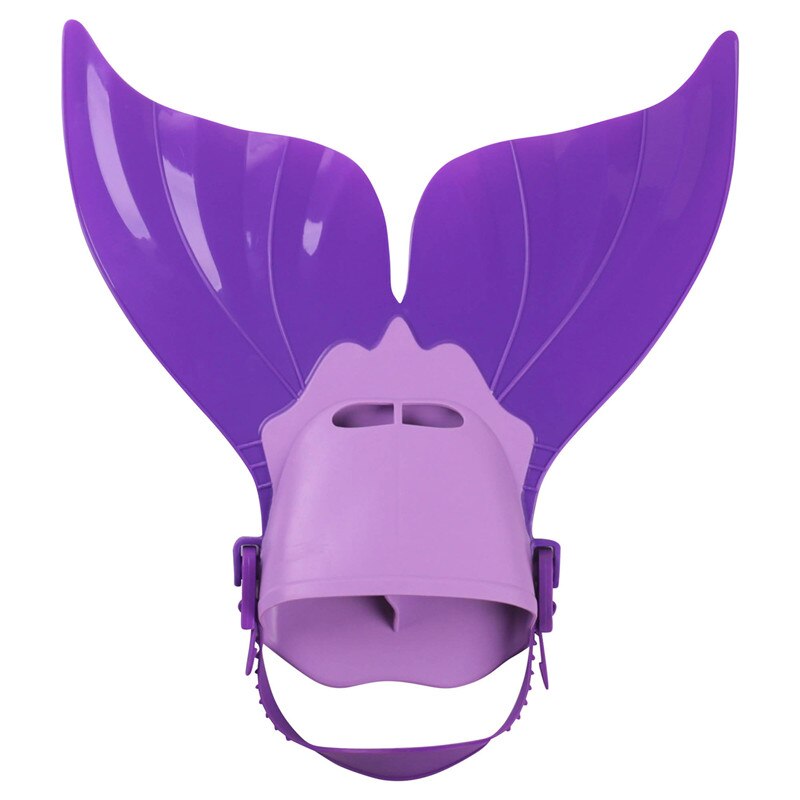Kinderzwemvliezen kinderen monovin zeemeermin flippers duiken scuba zwemvliezen voet flippers monovin watersport trainingsschoenen  ws003: Kinderen paars