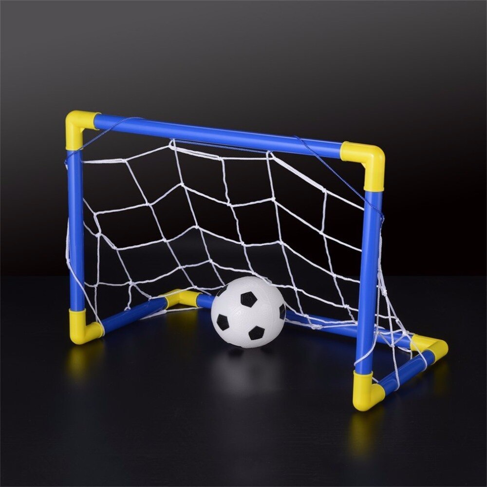 Opvouwbare Mini Voetbal Voetbal Doelpaal Netto Set Met Pomp Kids Sport Indoor Outdoor Games Speelgoed Kind Plastic