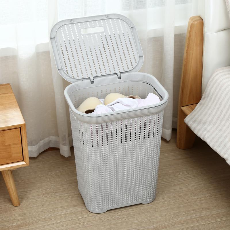 Extra large hamper plastic laundry basket laundry bucket dirty clothes tweezers rattan household bathroom dirty clothes