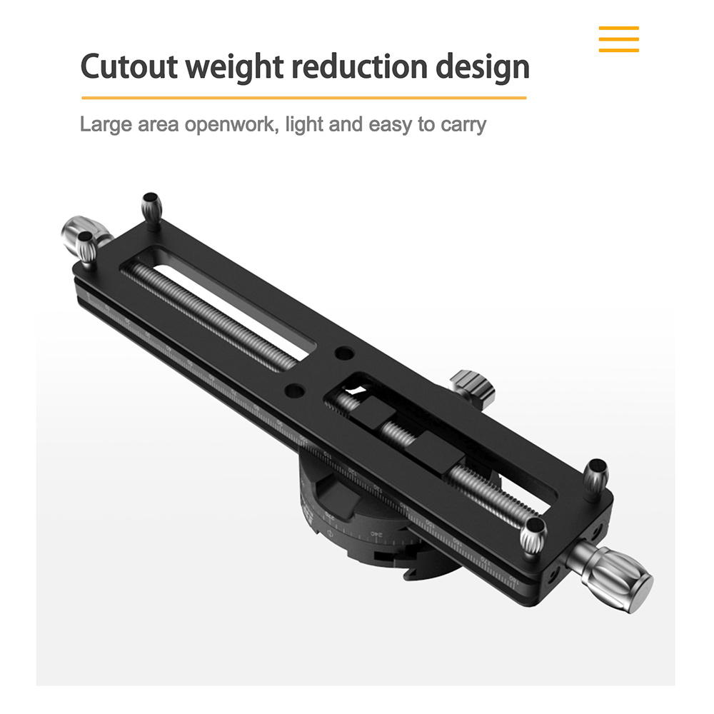 Bafang macro tandwielgeleiderail 360 ° spiegelreflexcamera dia fotografie speciale snelmontageplaat dia rail statief accessoires