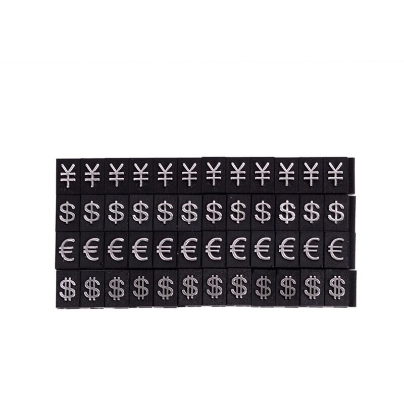 10 sæt justerbar pris display tag label 4.9*1.7 cm nummer etiketter plast smykker prismærker