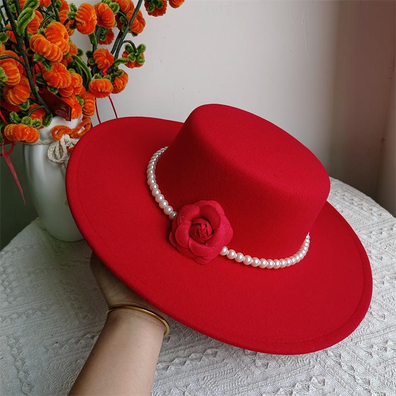 Fedora's met 9 cm rand, platte hoed met brede rand, panamese dames heren jazzhoed, kerkhoed, Britse dames fedora's, herenhoed