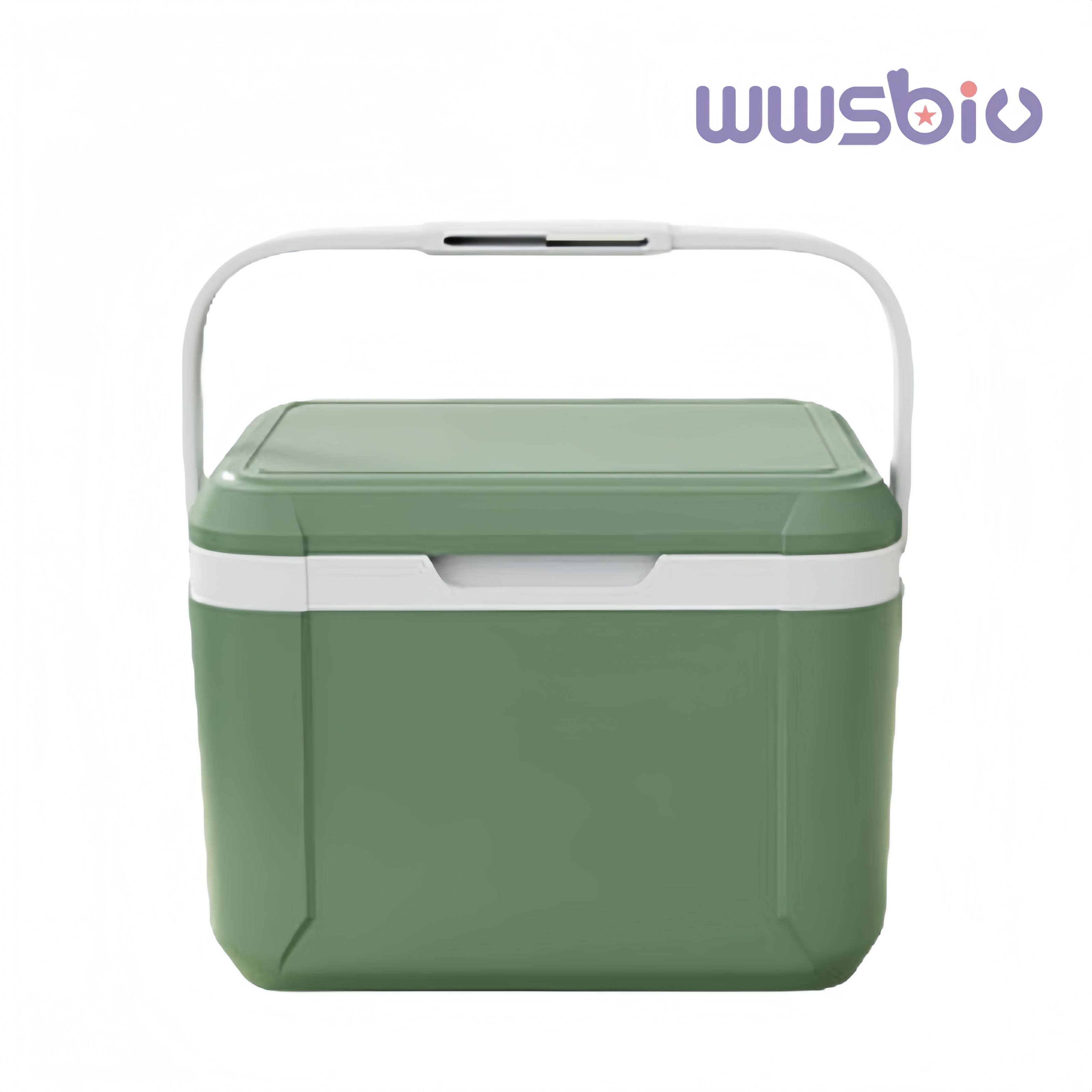 5l mini bilkylare icke-elektriska 5qt iskylare för utomhuscamping: Grön