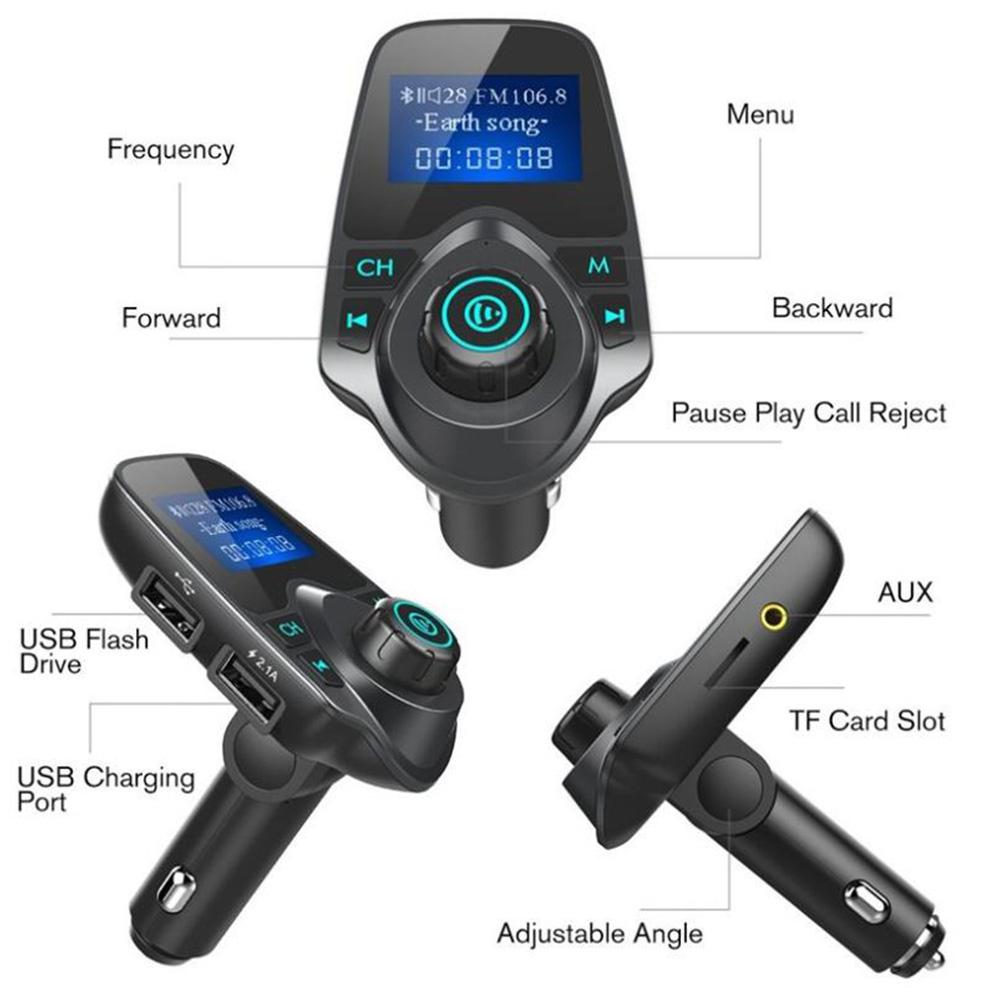 Car Multimedia Player Color Screen Car Mp3 Player FM Transmitter U Disk / Tf Music 3.0 Bluetooth EDR Car Charger MP3 Players