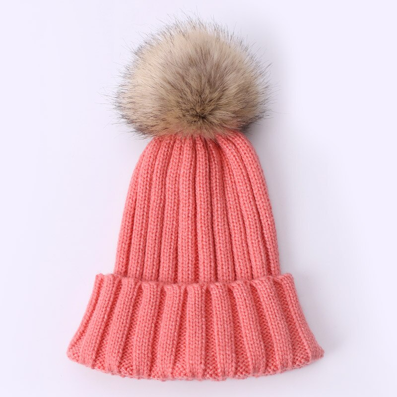 Bonnet en fausse fourrure pour fille, Style, à la , hiver, printemps,: H