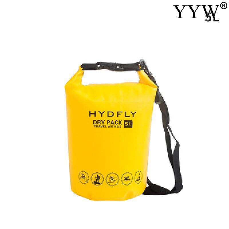 Water Sport Lifesaver Zwemmen Reddingsboei 1Pcs Float Zak Waterdichte Pvc Opblaasbare Zwemmen Reddingsboei Air Droog Tow Zeilen Beursgang tas: yellow