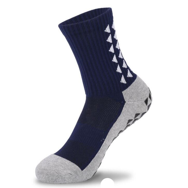 Vinter mænds fodbold sokker skridsikker håndklæde bund bomuld sport fodbold sok  eu 39-44: Flåde