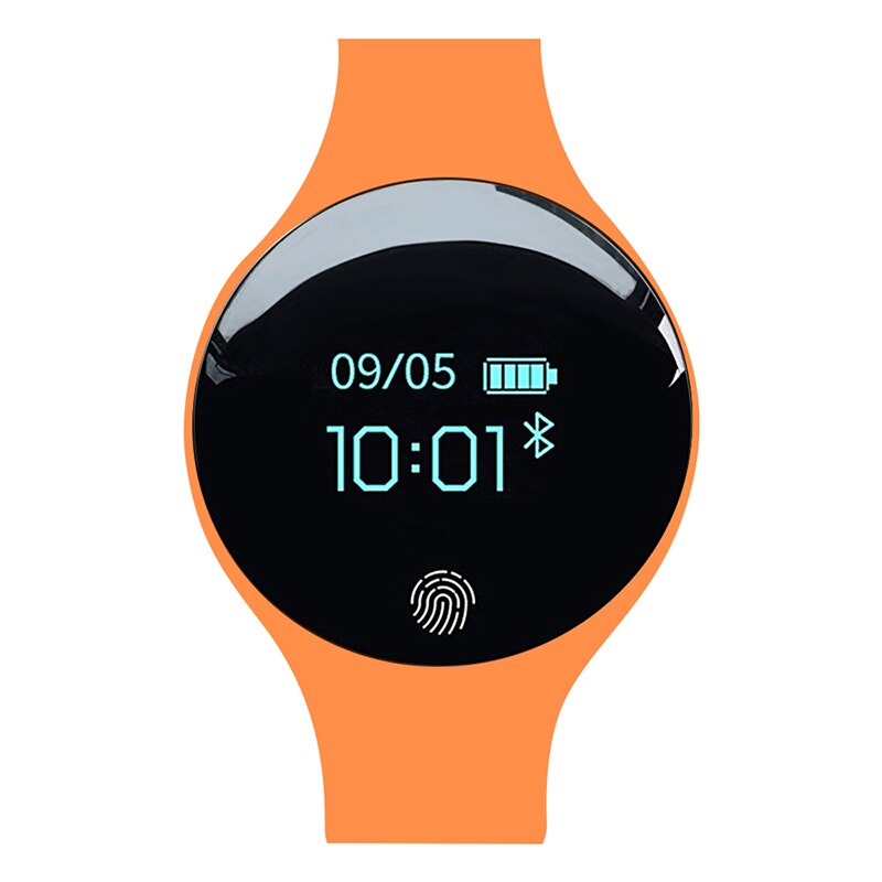 Sport Smartwatch Mannen Horloge Intelligente Stappenteller Fitness Vrouwen Horloges Horloge Bluetooth datum Klok voor IOS Android: Orange