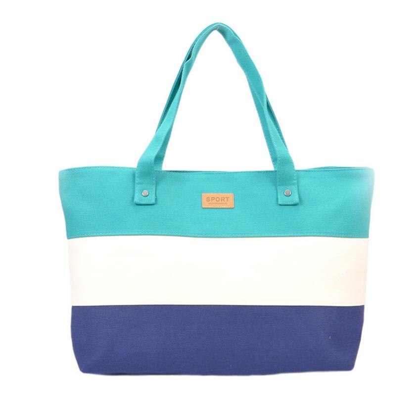 Transer bolsa de lona estampada, bolsa de ombro feminina, casual para compras z6 30: Azul profundo