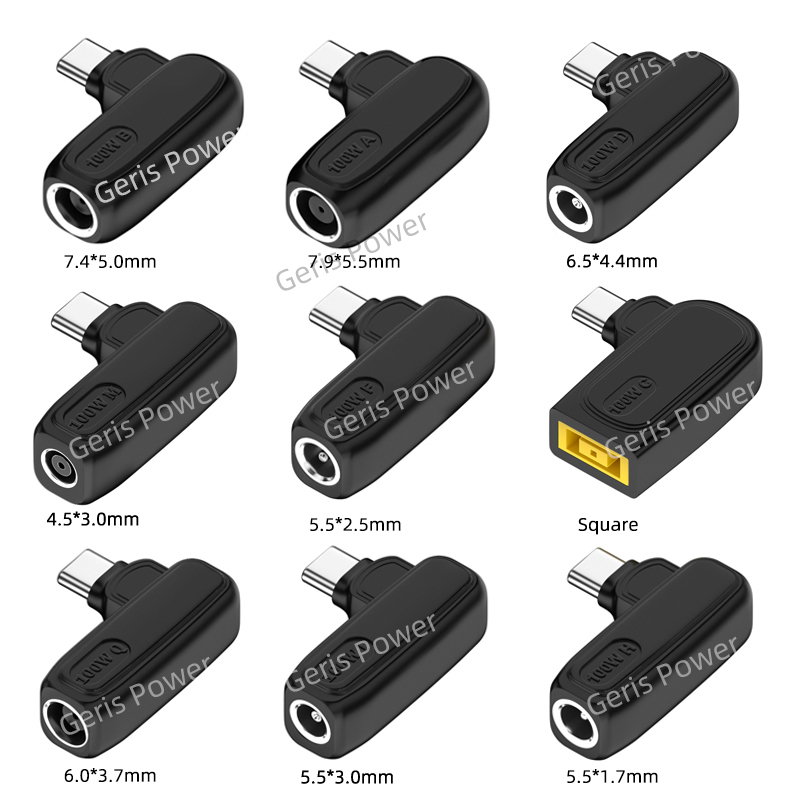 100W DC naar USB C PD Power Adapter Converter voor Lenovo Asus Hp Dell Acer Laptop Oplader naar 5V 9V 20V Type C Charger Connector