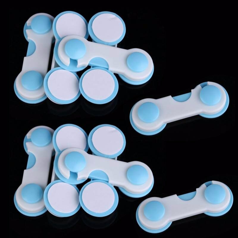 Fechadura bloqueio de segurança da geladeira, 4 unidades, caixas de cuidados para bebês, gavetas, armário, porta, guarda-roupa, multifunções, fechaduras para crianças