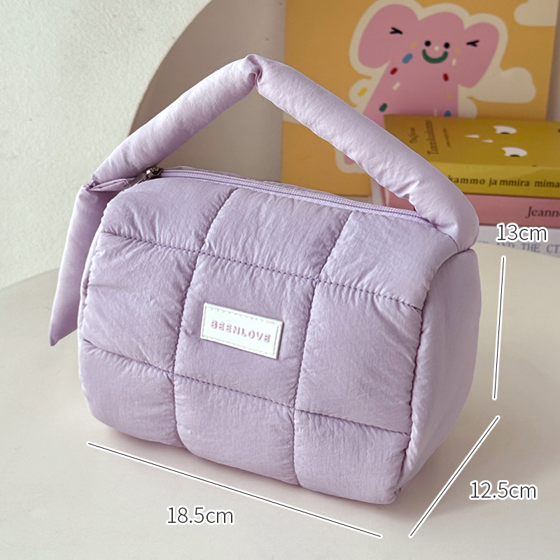 Borsa per il trucco di grande capacità Borsa da donna Elementi essenziali da viaggio Custodia per cosmetici Astucci per studenti Organizzatore di cancelleria: Rosso
