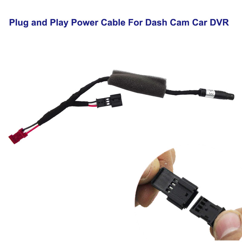 Plug En Play Power Kabel Voor Auto Dvr Dash Cam Eenvoudig Te Installeren Sluit Aan De Regen Sensor Of leeslamp Van De Auto