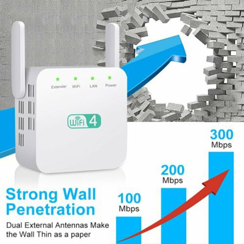 2.4 ghz Dobbel bånd wifi forlenger zen booster 300m internett område zenbooster ruter signal booster puo 88