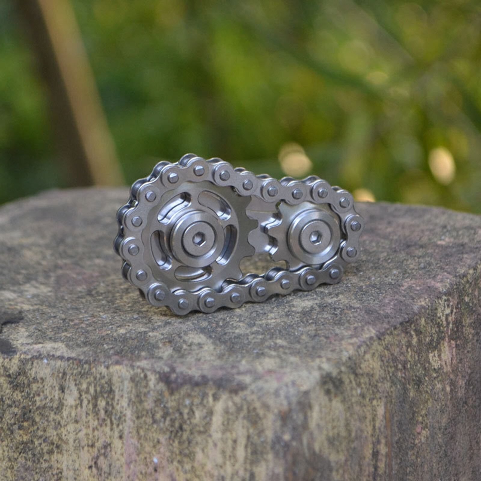 Sprockets Flywheel Fingertip Gyro Sprockets Chains Edc Metal Toy Gear Chain Gyro Sproket Roadbike Spinner Lots Style