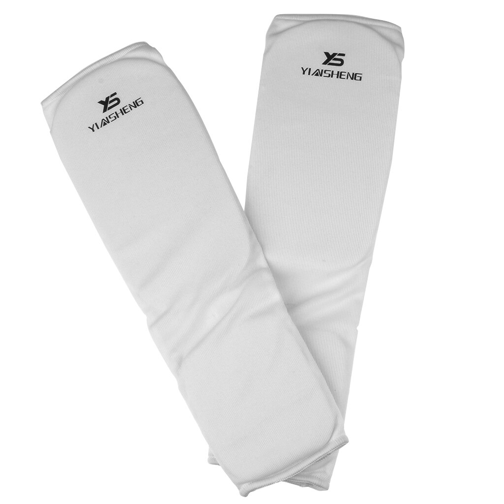 Wreef Scheenbeschermer Sanda Taekwondo Muay Thai Mma Boksen Sport Veiligheid Gear: White / XL