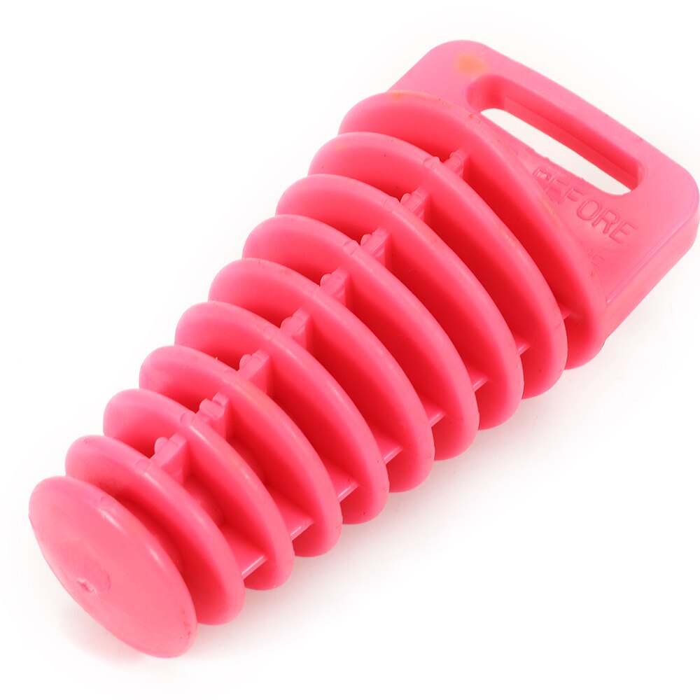 Motosiklet egzoz borusu Motocross PVC 27-48MM egzoz borusu hava tahliye fişi egzoz susturucusu susturucu yıkama fiş boru koruyucu: Pink