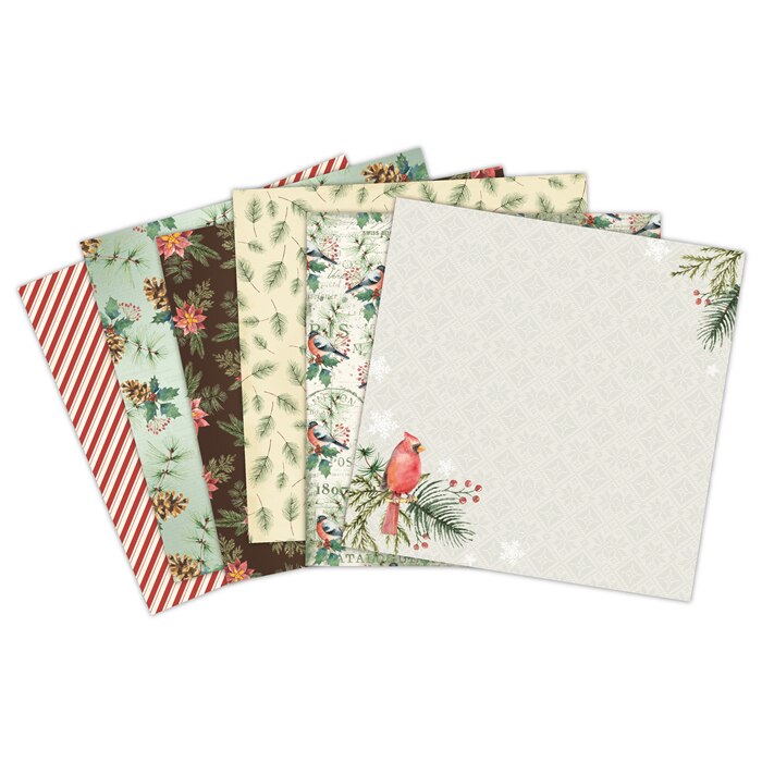 Merry Christmas Scrapbooking paper pack of 24 sheets handmade craft paper craft Background pad 882