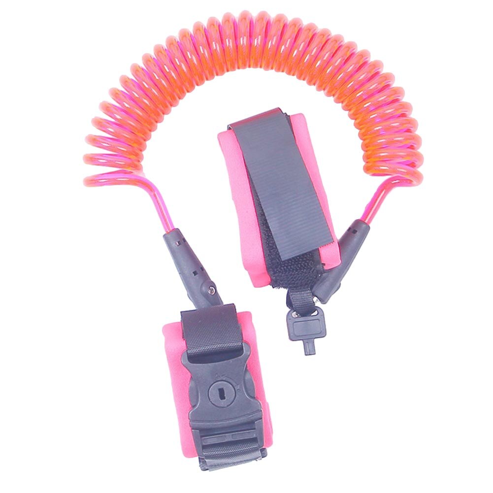 Correa ajustable para niños 1,5/2/2.5M, correa de seguridad para niños, arnés de seguridad para caminar al aire libre, correa de muñeca para niños, Correa antipérdida: Pink 2point5m